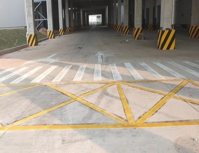 宁夏宁夏厂区道路标线施工