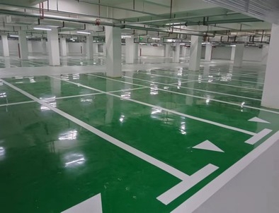 宁夏宁夏小区停车场标线